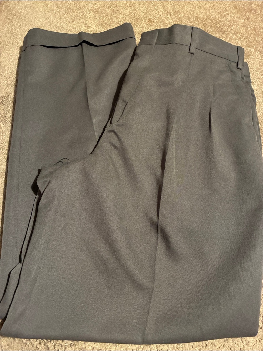 Perry Ellis Flat Front Dress Shorts in Charcoal Gray nwt
